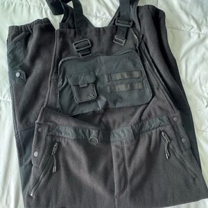 Zara Black Ski Snowboard Bib Overalls